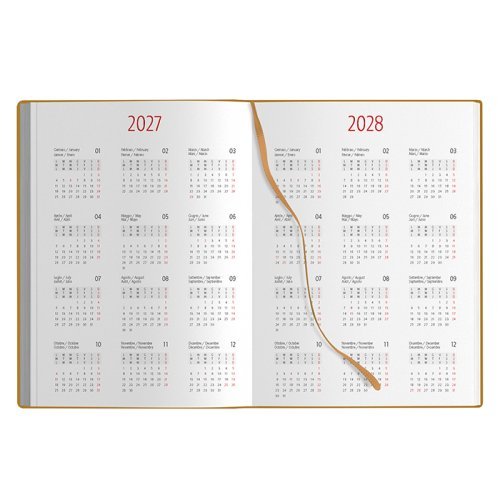 Agenda Giornaliera Eco 15x21cm 6 lingue con chiusura elastico