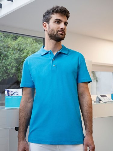 Poloshirt uomo , resistente, sostenibile, regular fit