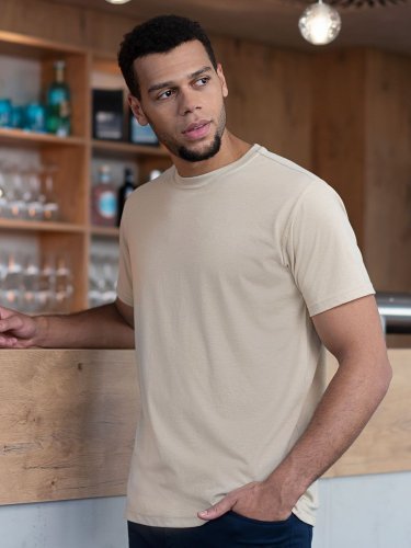 Camiseta de hombre, resistente, sostenible, corte regular