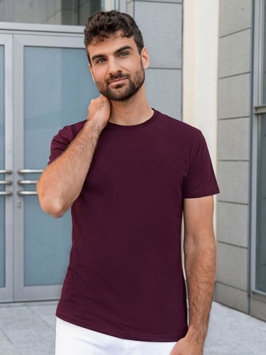 Camiseta de hombre, resistente, sostenible, corte regular