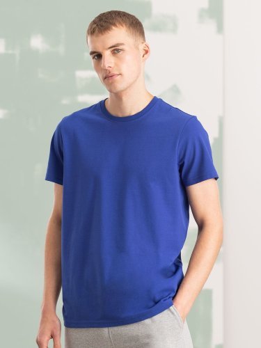 T-shirt unisex  cotone-pol. vestibilità regular spalla cadente