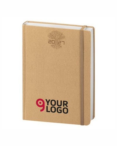 Agenda Giornaliera Eco 15x21cm 6 lingue con chiusura elastico