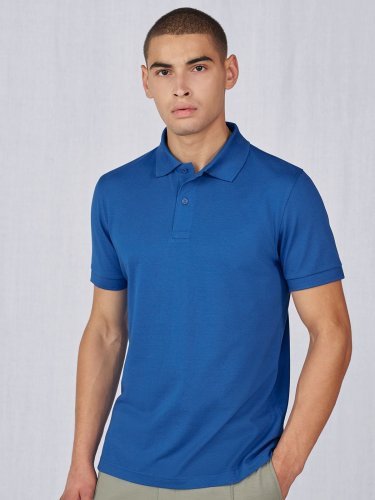 Polo uomo B&C Eco Piqué, 180g, Riciclata, Regular, Lavabile 60°