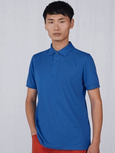 Polo uomo B&C Eco Piqué, 180g, Riciclata, Regular, Lavabile 60°