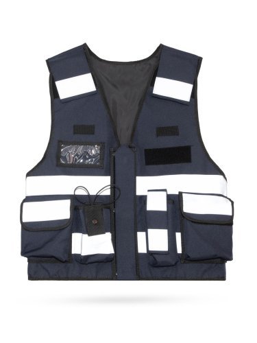 Gilet Safety Tactical Bonn giallo, riflettente, multitasche 220g