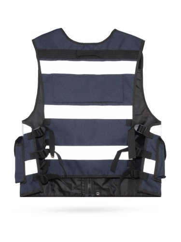 Gilet Safety Tactical Bonn giallo, riflettente, multitasche 220g
