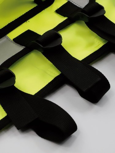 Gilet Safety Tactical Bonn giallo, riflettente, multitasche 220g