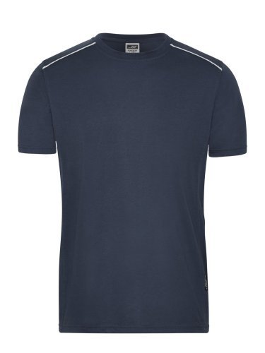 T-shirt da lavoro uomo , cotone organico, resistente, nera