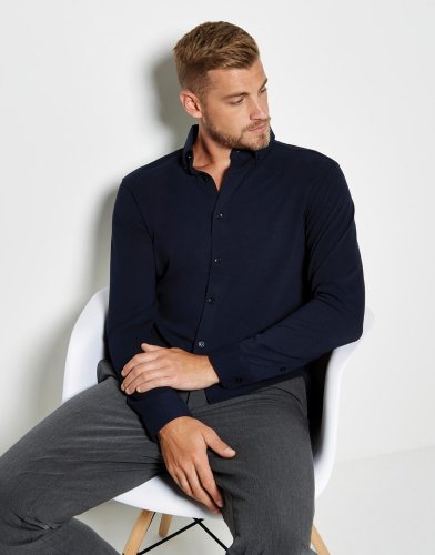 Camisa Tailored Fit Superwash® 60º Piqué
