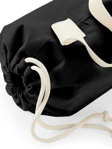 EarthAware® Borsa Yoga Nera in Cotone Organico 19x69x19 cm