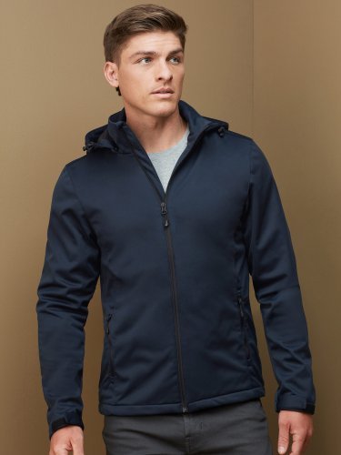 Softshell Uomo Lux, Impermeabile, Cappuccio Staccabile
