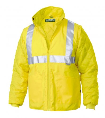 Parka bicolore con corpetto incluso Classe 3