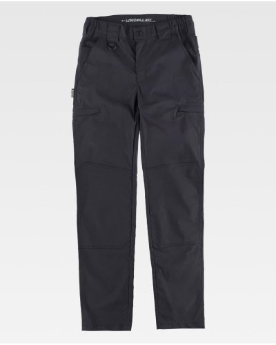 Pantalone slim elasticizzato BLACK
