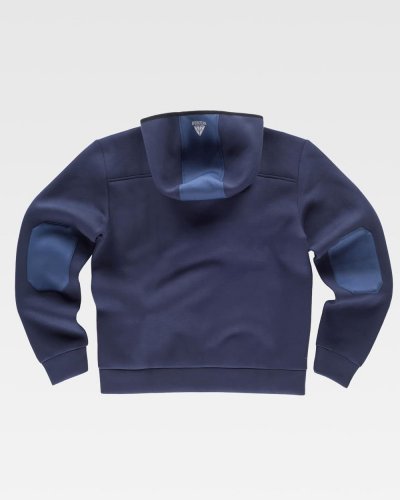 Felpa collo alto con zip e cappuccio