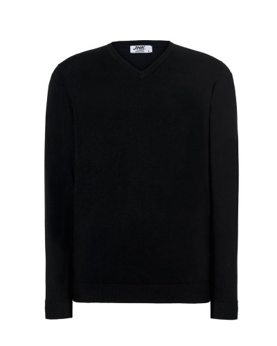 Pullover uomo con scollo a V Black