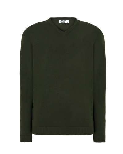 Pullover uomo con scollo a V Bottle Green