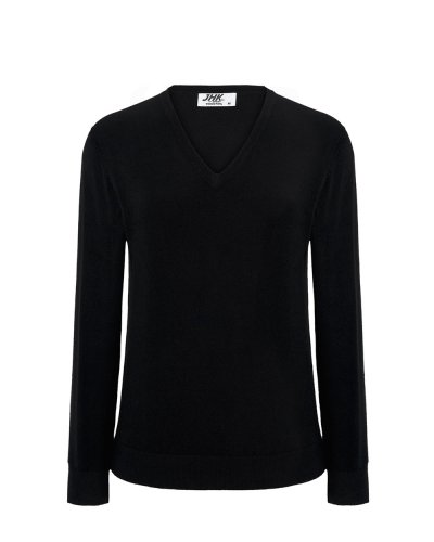 Pullover donna con scollo a V Black