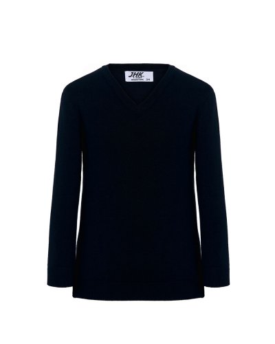 Pullover bambino con scollo a V Navy
