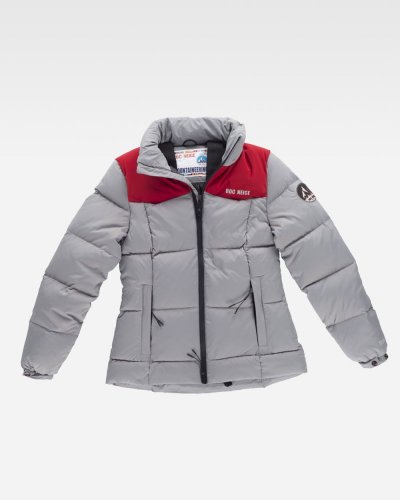 Parka donna Salw Grigio/Rosso