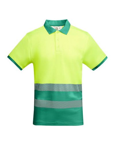 Polo alta visibilità Atrio Verde Giardino/Giallo Fluo