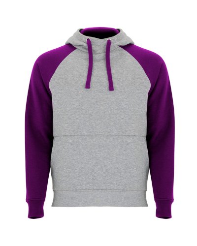 Felpa unisex Badet Grigio Vigore/Porpora