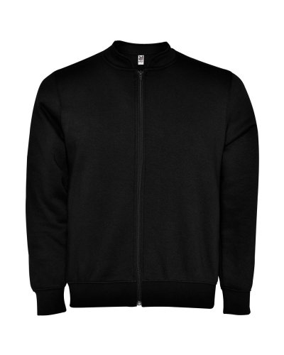 Felpa uomo con zip Elbrus Nero
