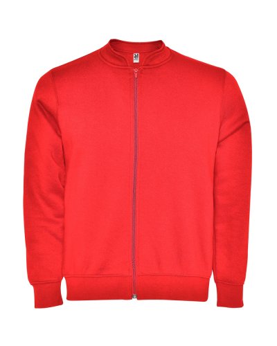 Felpa uomo con zip Elbrus Rosso