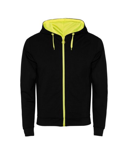 Felpa uomo Fuji Nero/Giallo Fluo