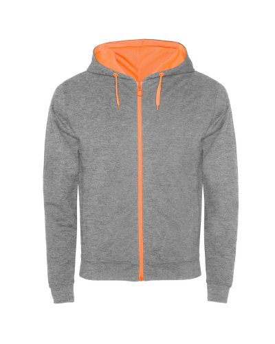 Felpa uomo Fuji Heather Grey/Fluor Orange