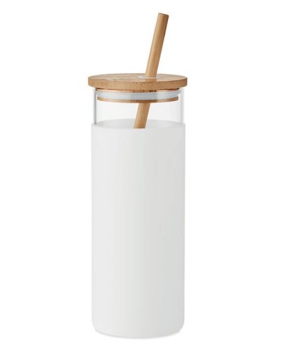 Bicchiere in vetro borosilicato Strass Bianco