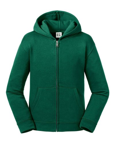 Felpa bambino Authentic con zip e cappuccio Bottle Green