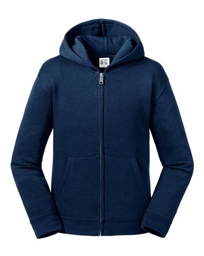 Felpa bambino Authentic con zip e cappuccio French Navy