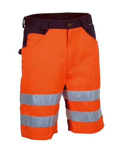 Pantaloncini ad alta visibilità Visible Arancione/navy