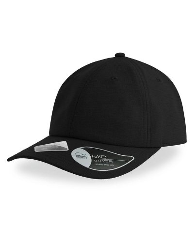 Cappellino baseball non strutturato a 6 pannelli Atener Black