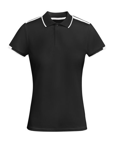 Polo donna Tamil Nero/Bianco