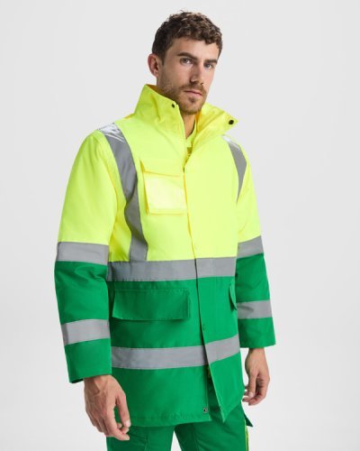 Parka alta visibilità Merak, 100% poliestere