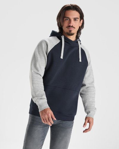 Sudadera unisex Badet bicolor con capucha