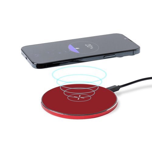 Caricatore Golop 15W wireless Qi in alluminio riciclato colorato