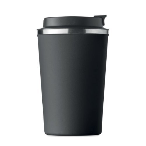BRACE Bicchiere inox doppio strato 350ml con laccetto antigoccia