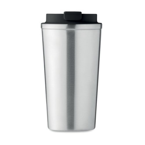 BRACE+ Bicchiere inox doppio strato 350 ml anti-perdita argento