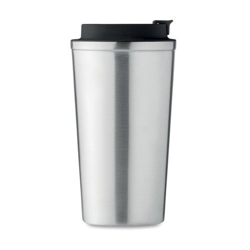 BRACE+ Bicchiere inox doppio strato 350 ml anti-perdita argento