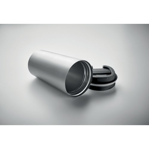 BRACE+ Bicchiere inox doppio strato 350 ml anti-perdita argento