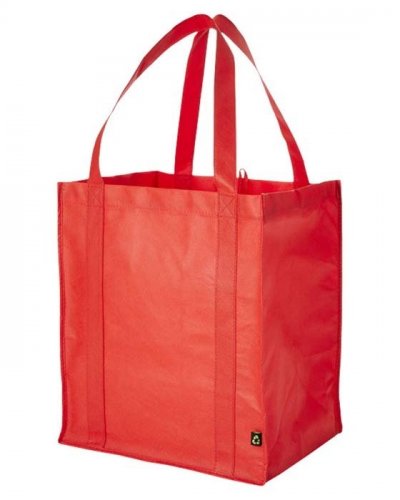 Shopper per la spesa tessuto non tessuto Liberty Rosso