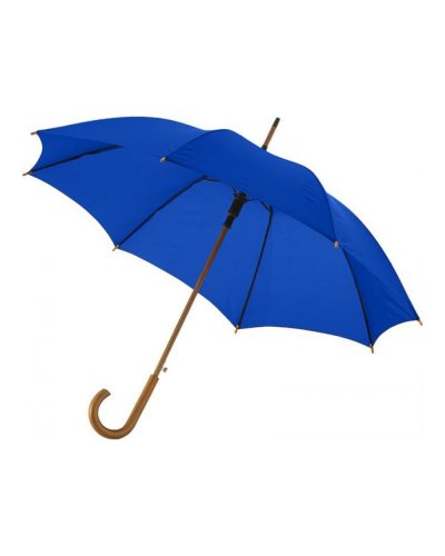 Ombrello automatico asta in legno Royal Blu