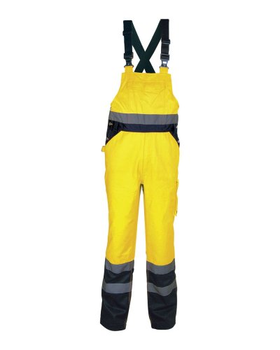 Salopette da lavoro ad alta visibilità Lamp Giallo/navy