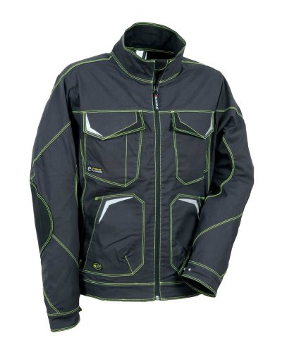 Giacca da lavoro Getafe Antracite/nero/lime