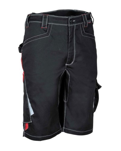 Pantaloncini da lavoro Corrientes Nero/rosso