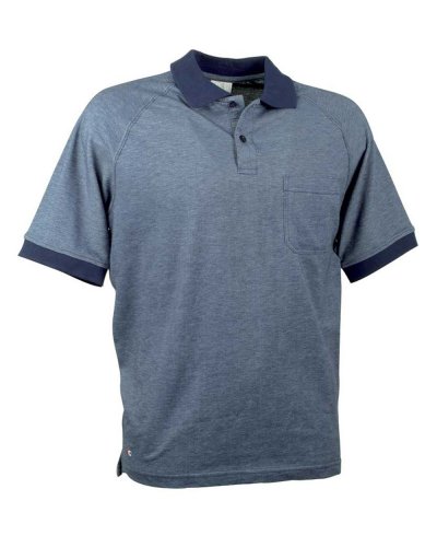 Polo da lavoro Martinique Navy/celeste