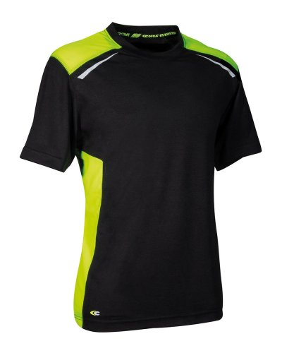 T-shirt da lavoro Dunkerque Nero/giallo fluo