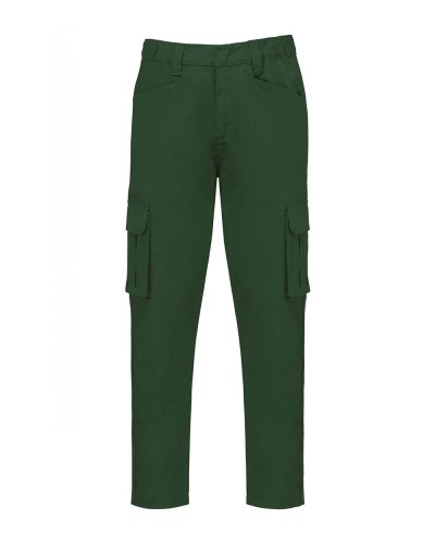 Pantaloni multitasche ecosostenibili da uomo Forest Green